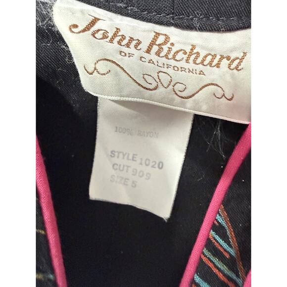 Vintage John Richard Hawaiian Dress Women's 5 Floral Tropical 80s - Picture 6 of 7